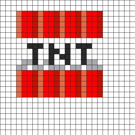 Предметы из МАЙНКРАФТА по клеточкам