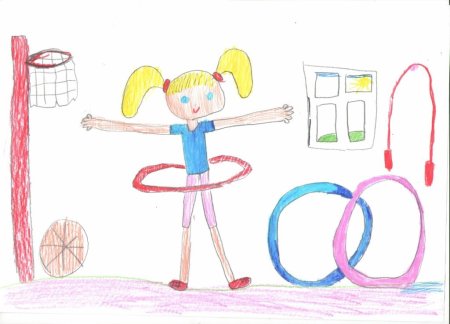 Детский рисунок спорт