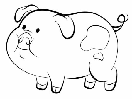 Раскраска Пухля из Гравити Фолз