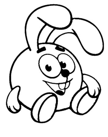 Смешарики раскраска для детей Крош