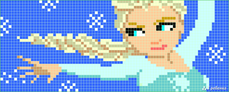 Рисунки по клеточкам девочки