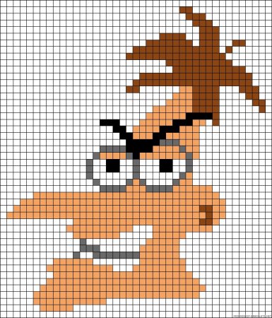 Рисование по клеточкам из мультиков