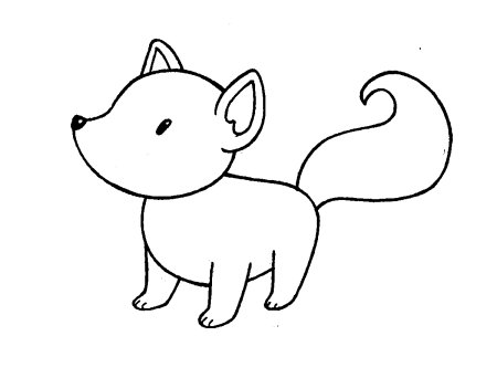 Лиса рисунок карандашом для детей