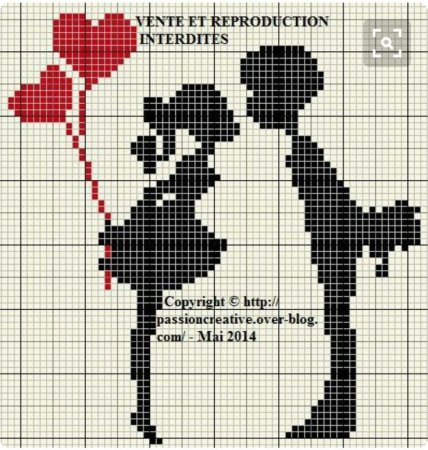 Схема вышивки любовь