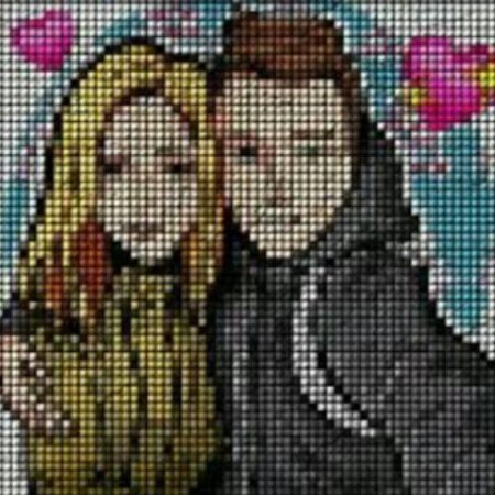 Рисование по клеткам любовь