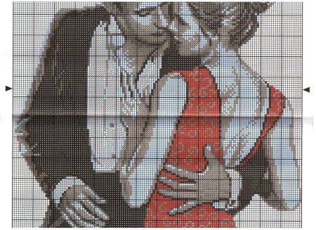 Вышивка крестом пара