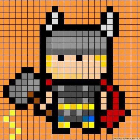 Пиксельные персонажи в клетку маленькие