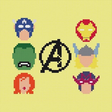 Вышивка крестиком Марвел