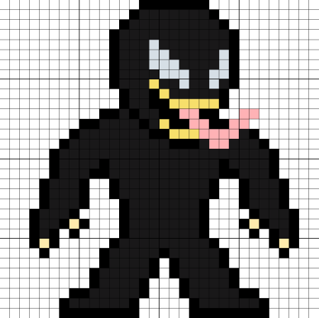 Venom пиксель арт