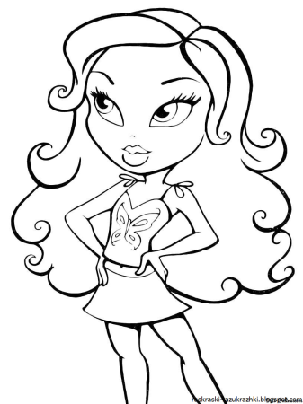 Пони раскраска для малышей