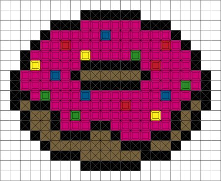 Картошка фри по клеткам