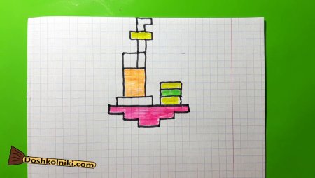 Рисунки по клеточкам бутерброд