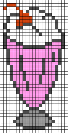 Легкое мороженое по клеточкам