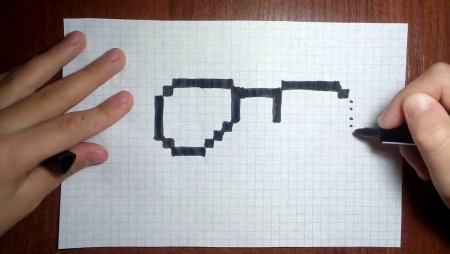 Рисунок очков по клеткам