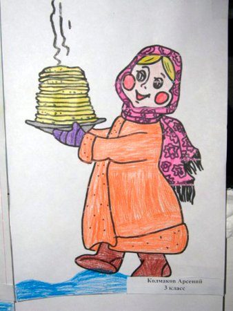 Рисунки Масленицы для срисовки