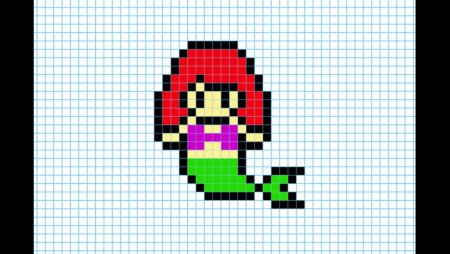 Русалка по клеткам