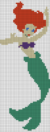 Русалка по клеточкам