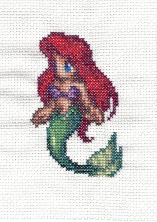 Нарисовать русалку по клеточкам