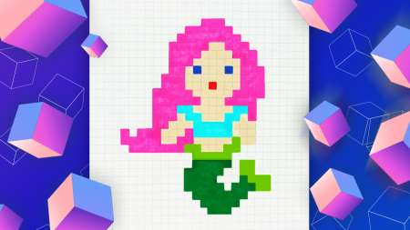 Вышивка Русалочка Ариэль