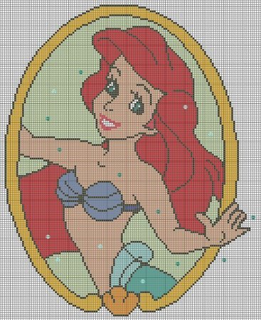 Ариэль вышивка крестом