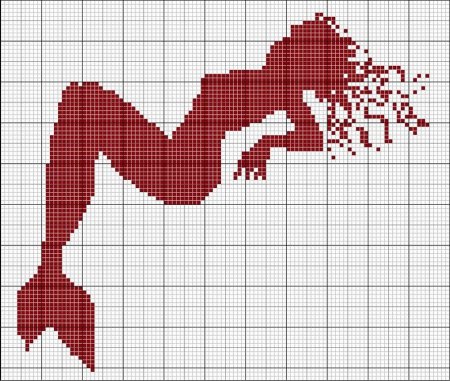 Рисование по клеткам принцесс
