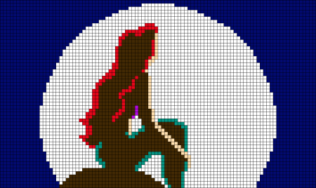 Рисунки по клеточкам принцессы