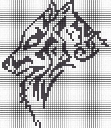 Рисунки по клеткам сложные