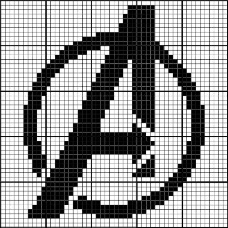 Рисунки по клеткам знаки