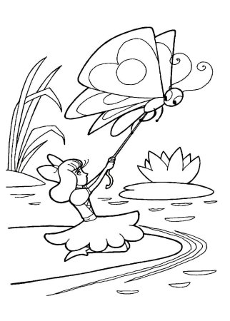 Дюймовочка рисунок