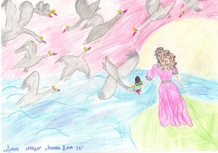 Рисунок к сказке Снежная Королева легкий