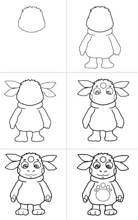 Простые поэтапные рисунки для детей