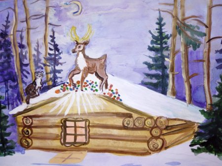 Рисунки детей к сказке серебряное копытце 4 класс