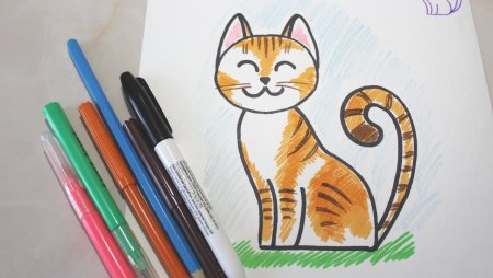 Рисование карандашами и фломастерами легко