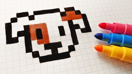 Рисование по клеточкам фломастерами