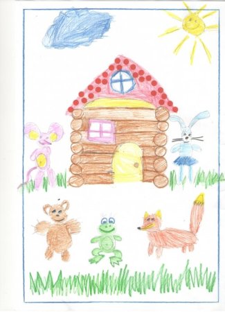 Теремок рисунок для детей в детском саду легкий (49 фото) » рисунки для  срисовки на Газ-квас.ком