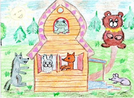 Теремок рисунок