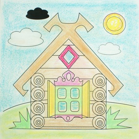 Рисование сказочный Теремок