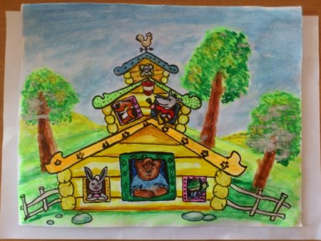 Рисование сказка Теремок