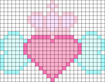 Рисунки по клеточкам на день рождения маленькие