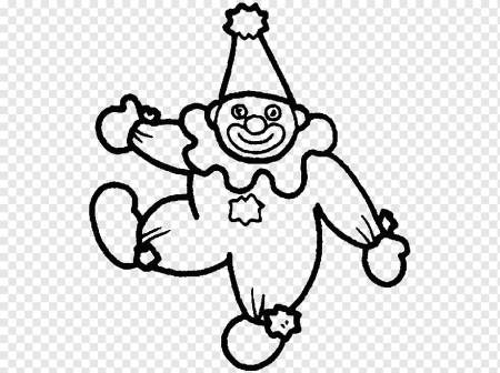 Веселые клоуны для срисовки