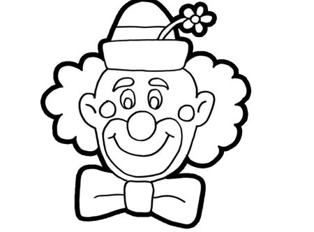 Клоун раскраска