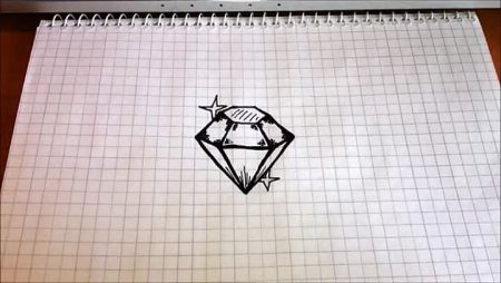 Рисунки по клеточкам голубые