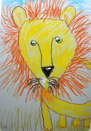 Рисование масляной пастелью для детей