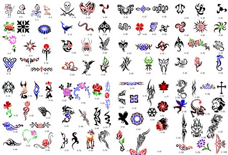 Тату рисунки для детей лёгкие