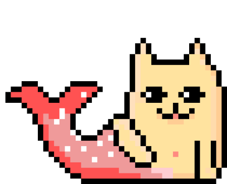 Пиксельный котик