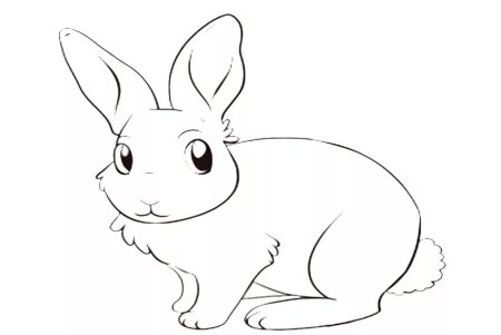 Зайчик рисунок