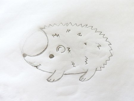 Нарисовать ежика