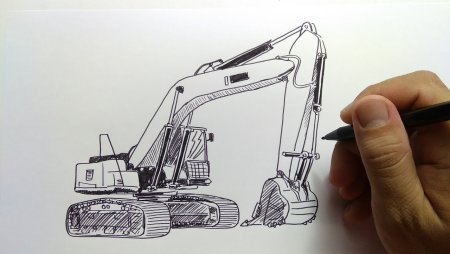 Экскаватор раскраска