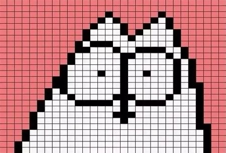 Рисование по клеточкам котики