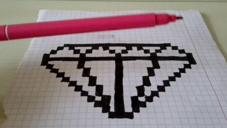 Рисунки по клеткам ручкой